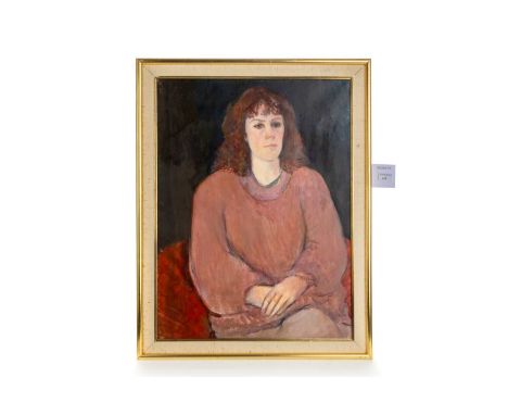 * MARY EDMOND, PORTRAIT OF NAN MULDER oil on canvas, signed, titled and dated 1987-88 verso framedimage size 62cm x 46cm, ove