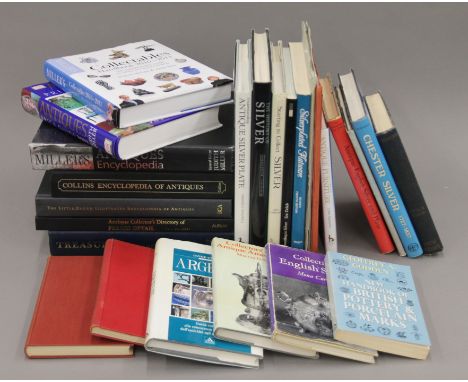 A quantity of reference books mostly pertaining to silver.