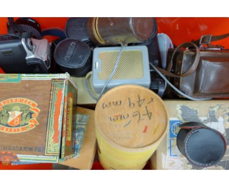 A quantity of various camera equipment etc.