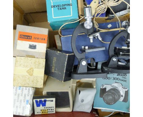 A quantity of various camera equipment etc.