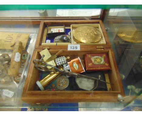 Qty of HM Silver, compact, lighters etc.