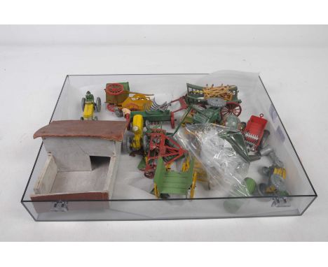 A quantity of mainly agricultural diecast items, by various makersIncluding Charbens, Britains and Dinky, including several C