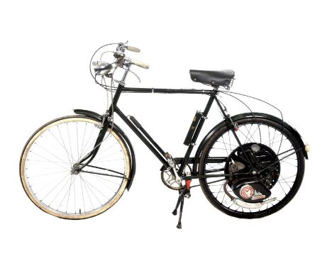 A Raleigh with Cyclemaster engine wheel 32cc Registration SFF863, copy of V5 and DVLA correspondence, good original condition