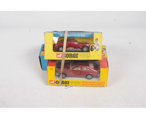 Three boxed diecast buses Comprising Budgie no. 236, Red Routemaster Bus, 283 Single Decker bus in red with white strip 'Red 