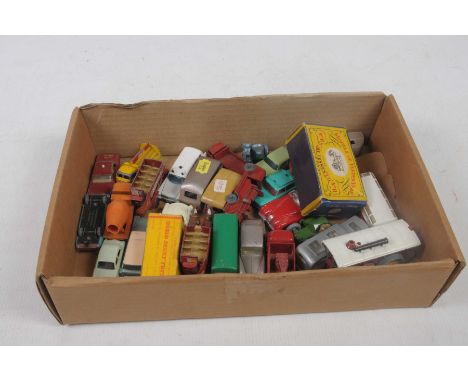 Twenty-seven unboxed and two boxed mainly Matchbox diecast vehiclesMainly from The Regular Series to include a boxed Models o