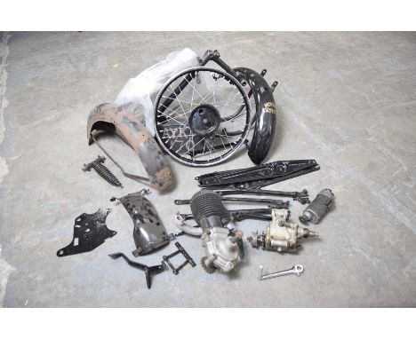 A 1930's Royal enfield Model A 225cc two stroke Registration Number AYK170, no papers present, project of spare parts to incl