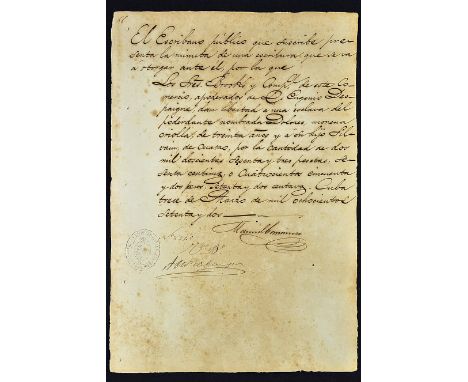 Cuba  - 1872 Child Slavery Manuscript - content regarding Brookes an American slave trader from New York - content includes t