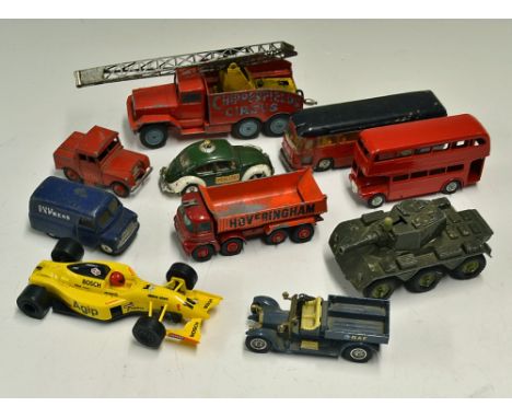 Assorted Toy Selection consisting of Corgi Major Chipperfield Circus Truck, Motorway Express Coach, Corgi Bedford Van, VW 120