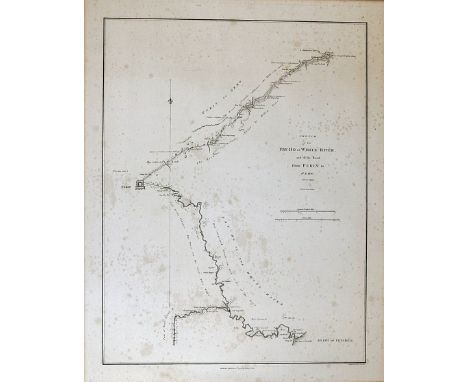 China Map 1793 Sketch of the Pay-Ho or White River and of the road from PEKIN to GEHO taken 1793, engraved by B. Baker, publi