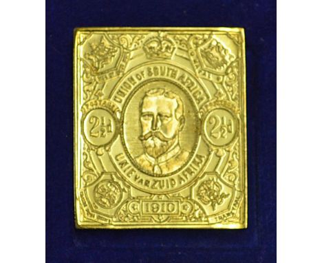 1910 Union of South Africa First Gold Stamp limited 314/500 South African Bureau of Standards, 18ct, weight 18g approx., appe