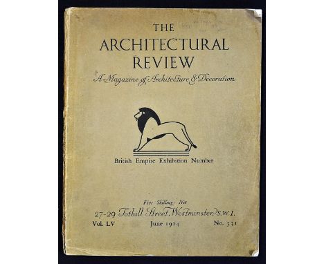 British Empire Exhibition of 'The Architectural Review' June 1924 Publication a large format extensive 178 page publication f