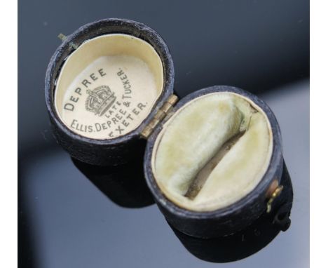 A Victorian Ring Box named ELLIS. DEPREE &amp; TUCKER of Exeter 