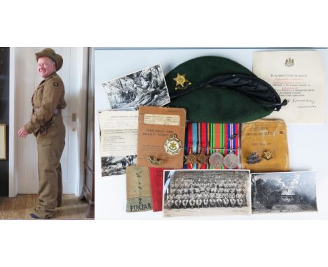 World War Two group of four medals to Lieutenant W.E. Christensen, of the 2nd Punjab regiment,  includes 1939-45 Star, Burma 