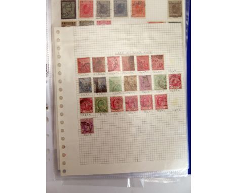 An Album of Stamps including Cape of Good Hope, other Commonwealth, mint stamp packs, etc. 