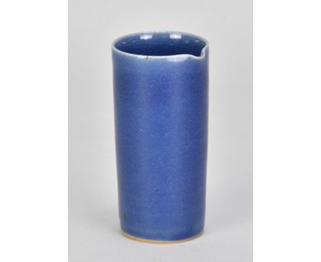 RUPERT SPIRA (born 1960); a small stoneware pouring vessel covered in blue glaze, impressed RS mark, height 10.5cm. (D)Additi