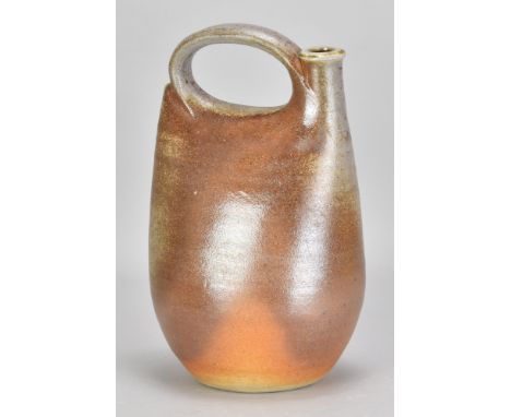 JOHN LEACH (1939-2021) for Muchelney Pottery; a large stoneware flask, impressed JHL and pottery marks dated 2003, height 29c