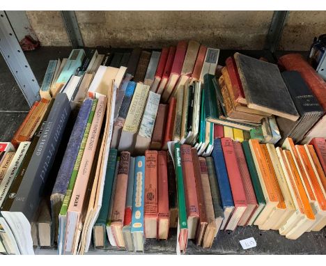 Shelf of assorted books