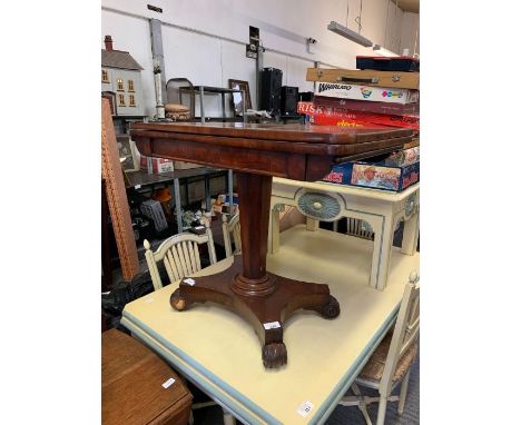 Mid 19th century tilt top games/card table