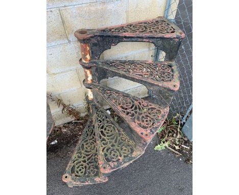 Architectural interest/salvage – A cast iron spiral staircase, possibly Victorian 
