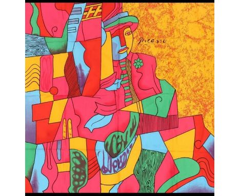 A silk scarf/wall hanging, after Pablo Picasso