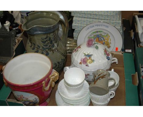 A collection of ceramics, to include a Harleigh porcelain part tea service