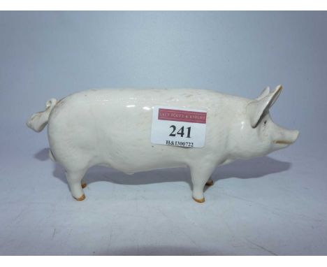 A Beswick figure of a boar, CH Wall Champion Boy 53, model No.1453A, gloss finish, design by Arthur Grillington