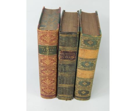 Charles Dickens; The Life and Adventures of Nicholas Nickleby, first edition, half morocco, illustrated by Phiz, published by