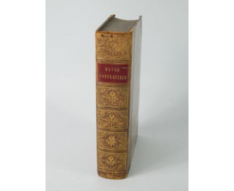 Charles Dickens; David Copperfield, first edition, half calf, published by Bradbury & Evans, London 1850.