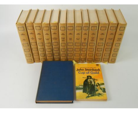 John Steinbeck. The Works, 13 vols, gilt leatherette, published for Heron Books by Edito-Service, Geneva 1971, together with 