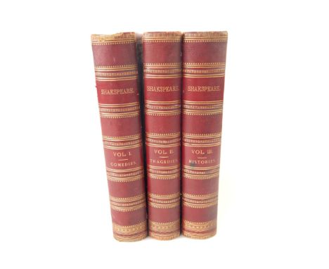 William Shakespeare. The Library Shakespeare.  Comedies, Tragedies and Histories, 3 vols, illustrated by Sir John Gilbert, Ge