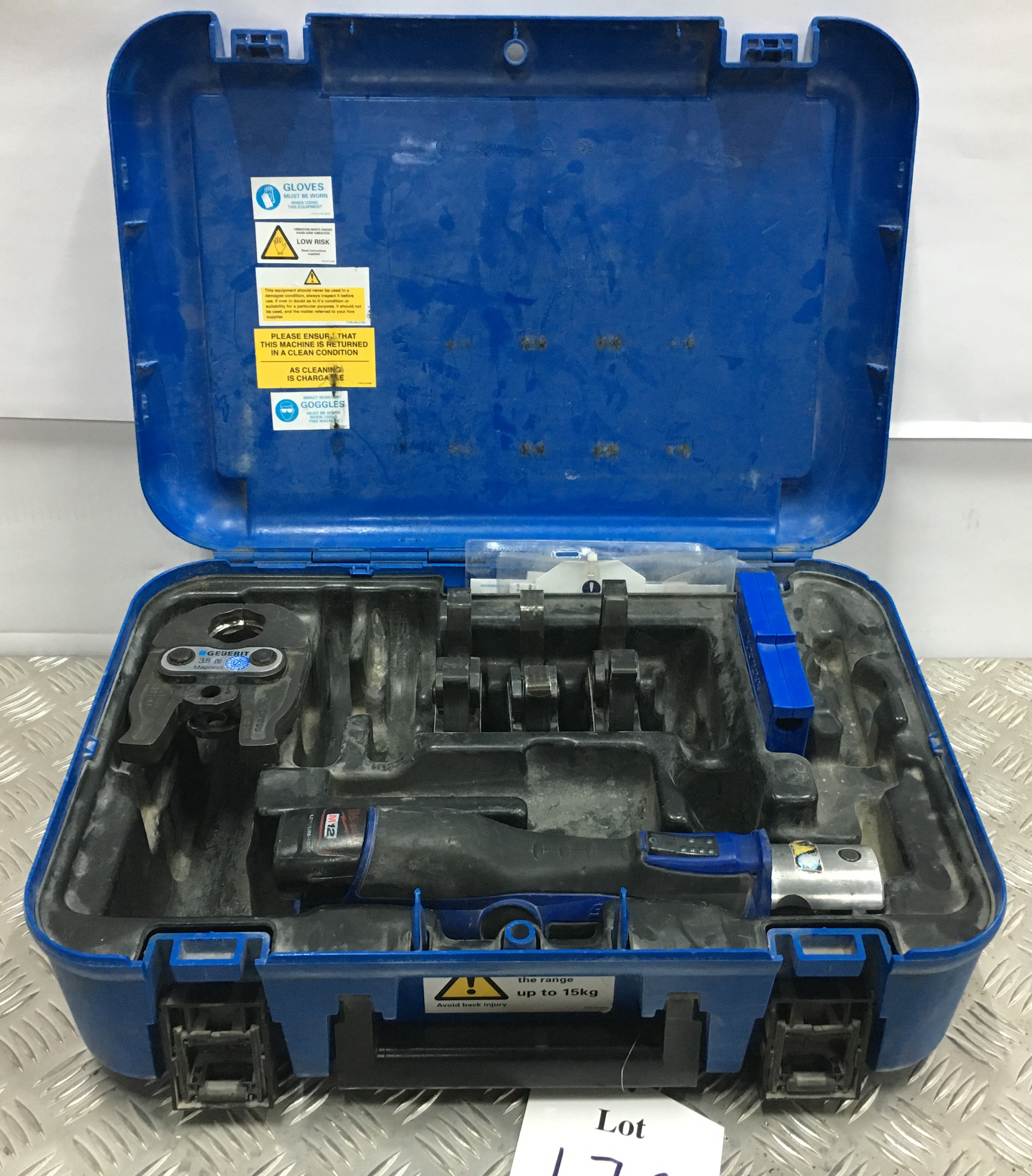 Geberit Aco 120 Novopress Mapress Crimping Toolmodel: Aco 120this Lot 