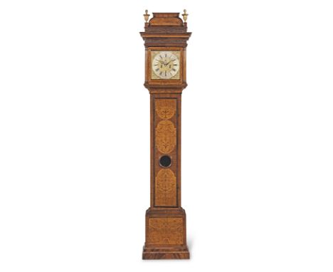 A fine late 17th century arabesque walnut marquetry inlaid longcase clock with interesting provenanceLangley Bradley, London 