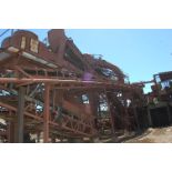 Motorized Belt Conveyor, Approx. 60 ft. Length, Supports Shredder System