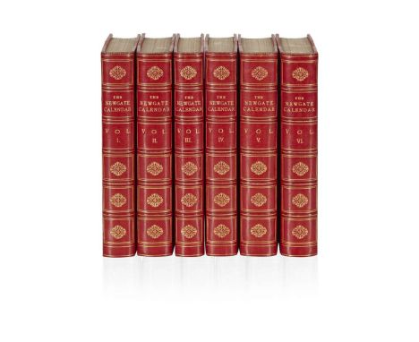  Wilkinson, George Theodore The Newgate Calendar Improved London: Thomas Kelly & Co., c.1820-38. 6 volumes, 8vo (21.2 x 13.4c
