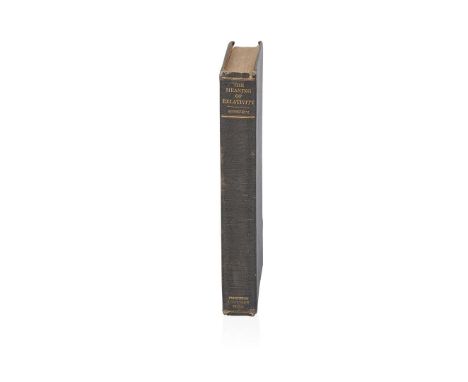  Einstein, Albert The Meaning of Relativity Four Lectures delivered at Princeton University, May, 1921. Princeton: Princeton 