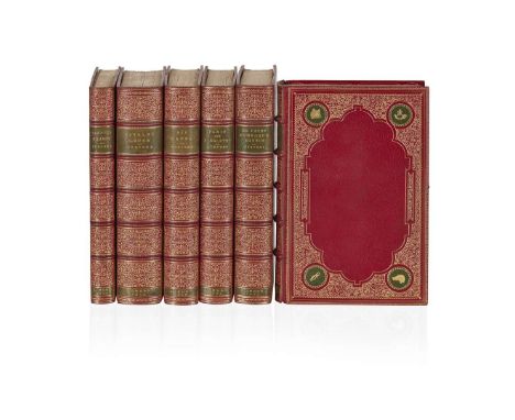 Surtees, R. S. [Finely bound set of his sporting novels] Handley Cross; Hawbuck Grange; Mr. Sponge's Sporting Tour; "Ask Mam