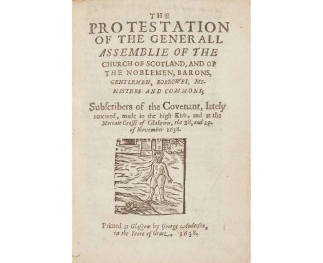  [Johnston, Sir Archibald, Lord Wariston] The Protestation of the Generall Assemblie of the Church of Scotland and of the Nob