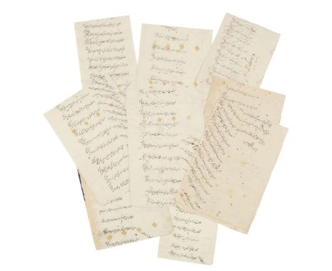  East India Company Collection of official letters countersigned by Alexander Speirs, political resident at Gwalior then Nagp