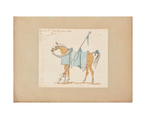  [Eglinton Tournament] 'Old Emblems and Heraldry and Tournament Horses prepared for the Eglinton Tournament' [manuscript cove