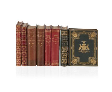  [Scottish family histories] Group of deluxe copies Anderson, John. Historical and Genealogical Memoirs of the House of Hamil