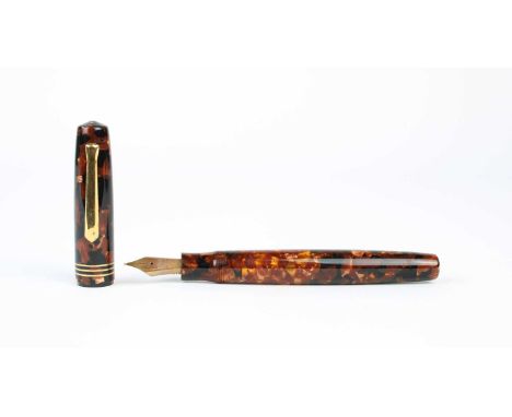 Tibaldi, Firenze "Iride" Limited Edition Fountain Pen One of 1,100 worldwide, in transparent mother-of-pearl red celluloid, y