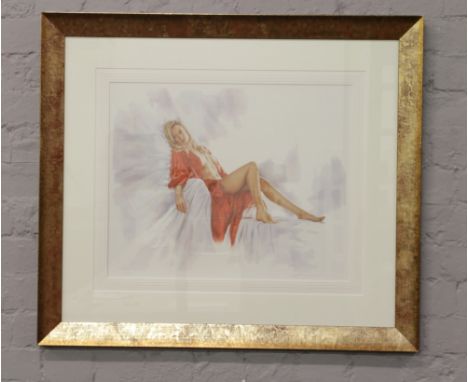 Jonathan. R. Gilkes. A framed signet limited edition print Scarlet.
