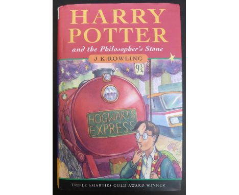 J.K. Rowling Harry Potter and the Philosopher's Stone, Bloomsbury 1997 first edition, original version, hardback in dust wrap