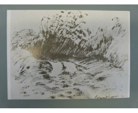 [Pottery] Bernard Leach CBE Signed postcard to Marjorie Parr, dated 14th December 1972 sending "warmest greetings and anticip