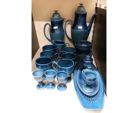 A retro Carltonware coffee service, cruet, sandwich plate etc