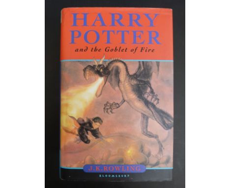 J.K. Rowling Harry Potter and the Goblet of Fire, Bloomsbury 2000 first edition (with errors) hardback in dust wrapper