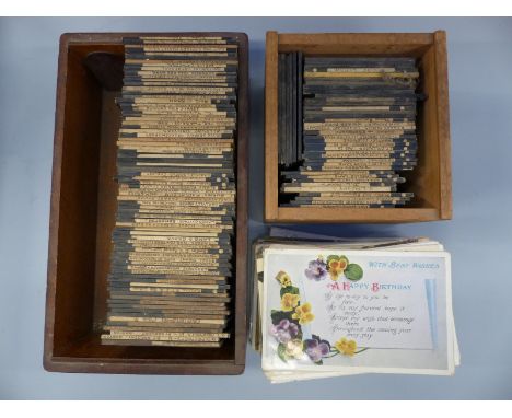A collection of magic lantern slides and postcards Edwardian onwards, stage and screen, humorous, McGill, Weston etc 