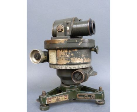 A Director No6 Mk II military surveyor's level marked Cooke, Troughton & Simms Ltd 1924 and with broad arrow to top