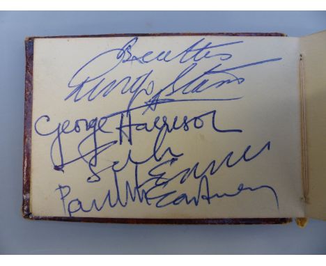 A mid 1960's autograph album to include the Beatles, Rolling Stones, Dusty Spingfield, Gerry and the Pacemakers, Craig Dougla