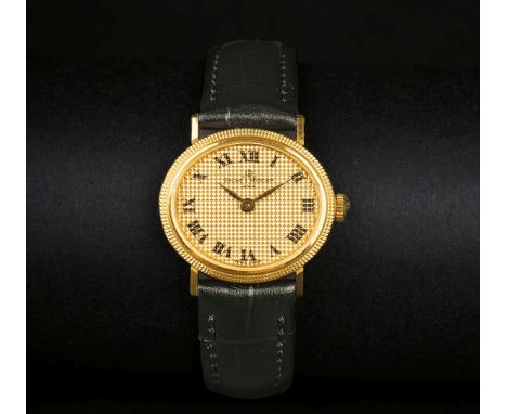 Baume &amp; Mercier. Vintage Damenarmbanduhr. 18 kt. GG gest., Handaufzug. Zifferblatt GG m. römischen Zahlen, bez. BAUME &am